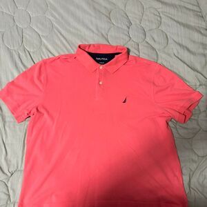 Nautica Men's Pink Polo-shirts